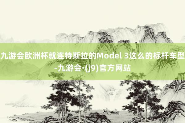 九游会欧洲杯就连特斯拉的Model 3这么的标杆车型-九游会·(j9)官方网站