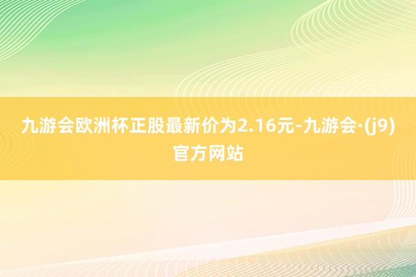 九游会欧洲杯正股最新价为2.16元-九游会·(j9)官方网站